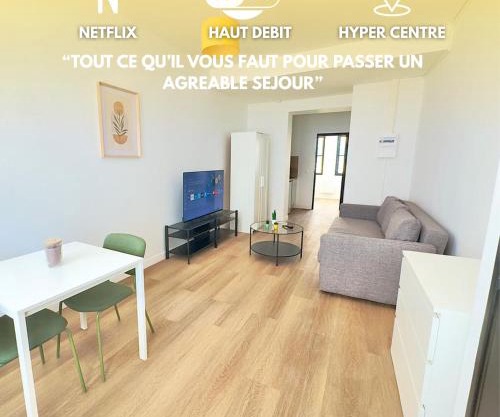 Cosy appart- 2 pers Netflix Hyper centre Douai