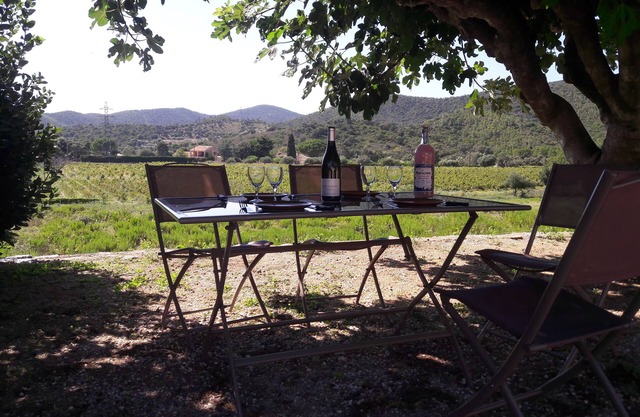 Cottage (88m2) surrounded by vineyards. located 6 km from the sea