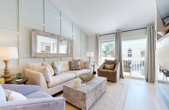 Courtyard view condo with private beach access, private balcony, & free WiFi