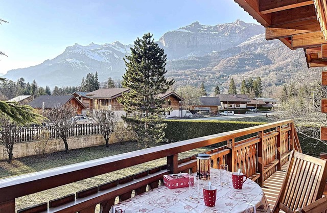 Cozy 120m² chalet in Houches, 6/8 pers, mountain view, garden