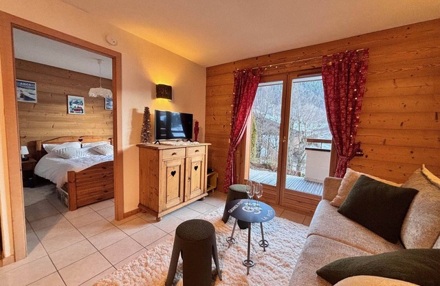 Cozy apartment near slopes with garage, WIFI, terrace - La Clusaz