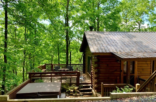 Cozy Mountain Cabin in Aska Wilderness with Saltwater Hot Tub in Blue Ridge, GA