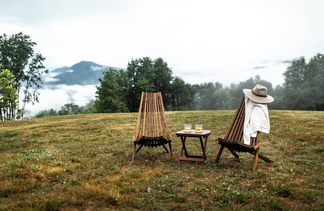 Cypress Villa - luxury in nature on 85 acre retreat near Blue Ridge Parkway.