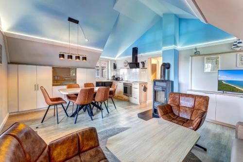 Dünenhaus Ückeritz UnserUsedomDe FeWo ca75qm mit privater Sauna und Kamin Parkplatz direkt am Strand 10I3