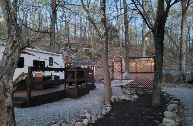 Delightful Camper in Campground with Amenities