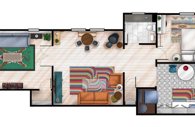 Deluxe 1 BR, BR/Office Apt Near Ybor & Downtown