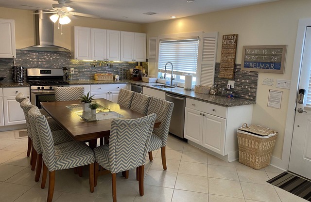 Desirable beach rental in Belmar w/private pool, just steps away from the sand.