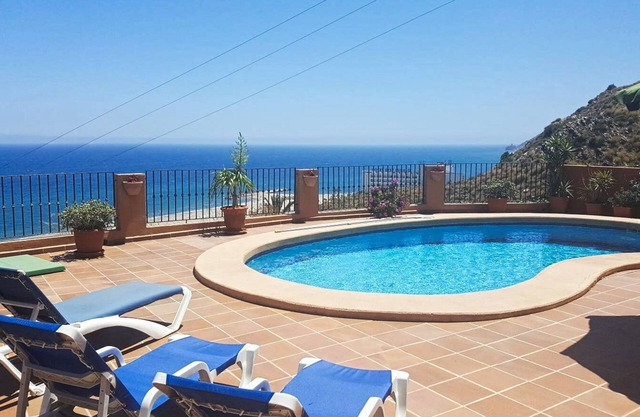 Detached villa with fantastic views and a private swimming pool.