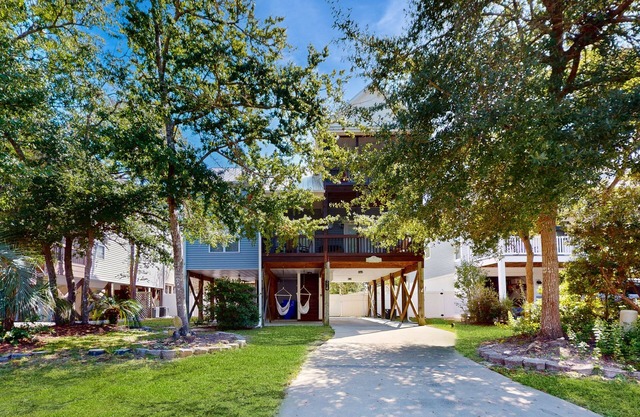 Dog friendly coastal home with fenced in yard near the ocean