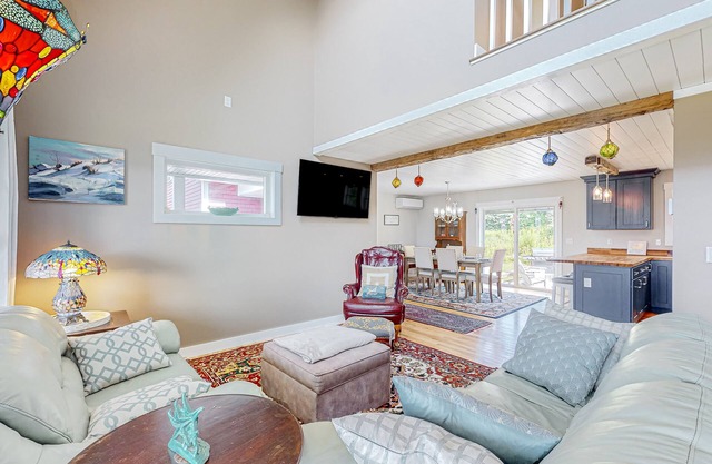 Dog-friendly home with grill, patio, and short walk to local attractions
