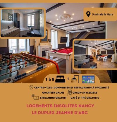 Duplex Jeanne d'Arc Billard Baby Logements Insolites