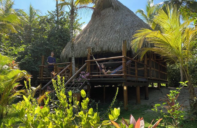 El Icaco cabin, private beach
