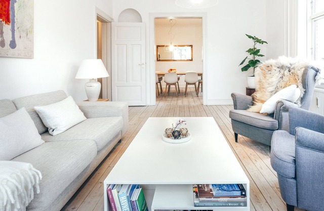 Elegant, evocative and cosy home in Østerbro with a stunning panoramic view