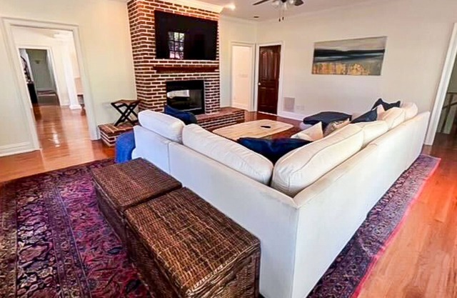 Elegant & secluded home with old-world ambience & expansive deck