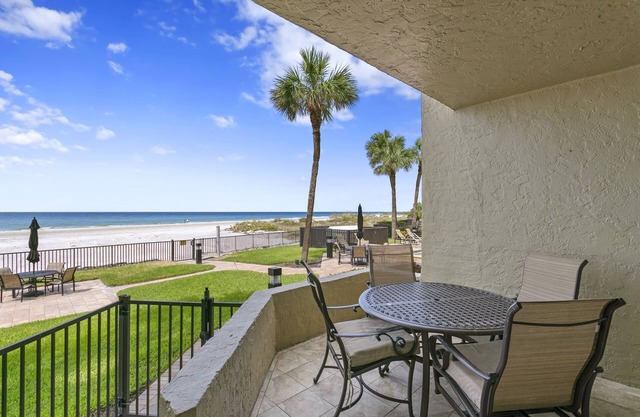 Elevated Ground Level Direct Gulf Front 2 Bedroom/2 Bath Condo