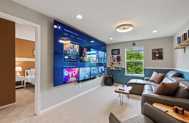 Epic 140 inch TV Wall + Game Consoles Galore
