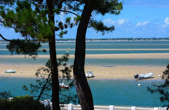 Exceptional villa at the edge of the water, in the heart of Moulleau, vast and quiet