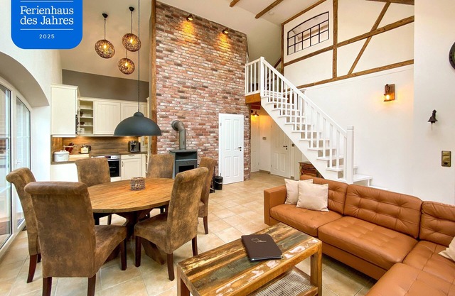 Exclusive luxury vacation home right on the water with 5 stars in East Frisian Amb