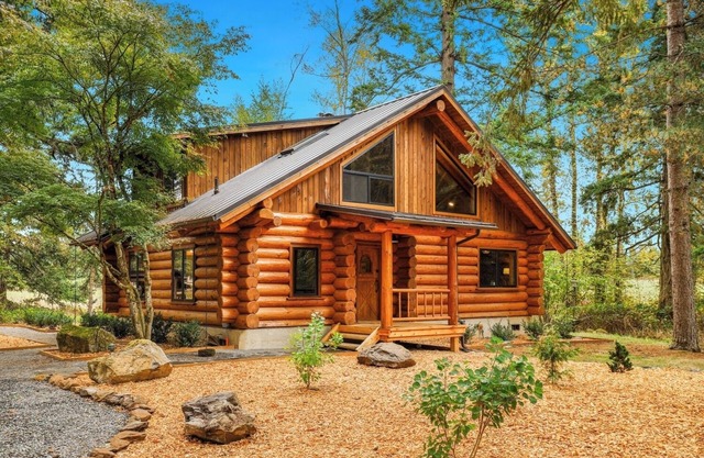 Experience the PNW in our newly remodeled Log Cabin