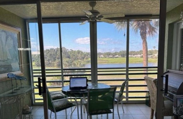 Fabulous panoramic views of the water and golf course in this quiet retreat