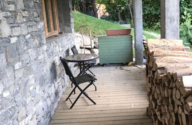 Facing Mont Blanc Private Apartment for 2 in chalet with terrace