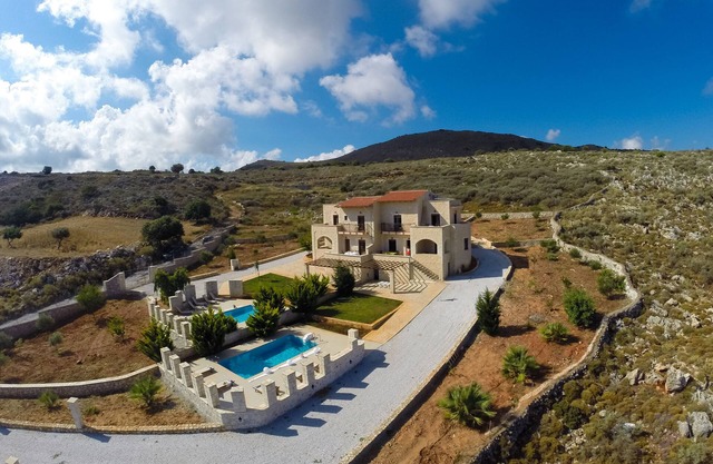 Faethon and Aeolos eco-stone villas with amazing sea view