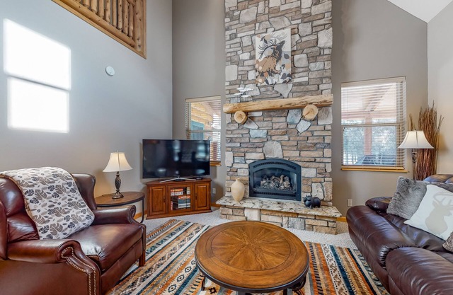 Family-Friendly Abode near River w/Fireplace, 2 Living Areas, WiFi & Firepit