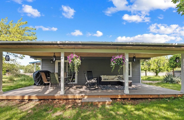 Family Home on 1 Acre w/Deck, Coffee Bar & Orchard