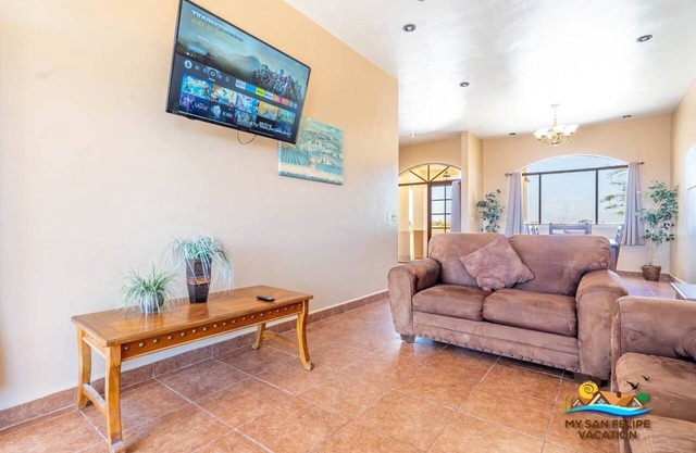 Family resort home, pools, tennis, clean shady beach and family golfing