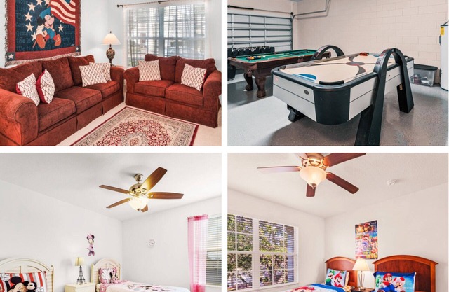 Fantastic 4 Bedroom In Gated Community with Private Pool and Games Room Minutes to Disney