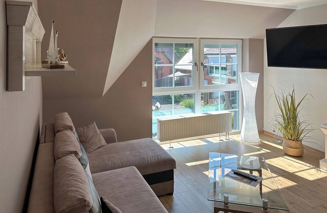 Fantastic apartment WE 24 ODINs view exclusive beach location, sauna, garden