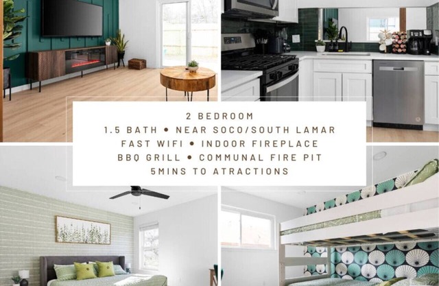 Fast Wifi/Desks - SoCo/DT/Zilker - Pets Ok