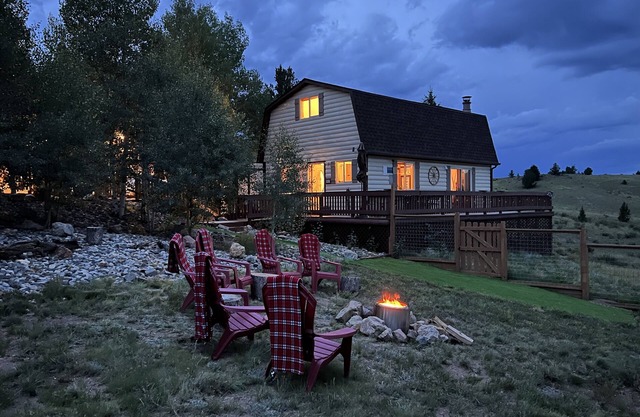 Fenced in Mountain Cabin. Welcome to Camp Loon.n