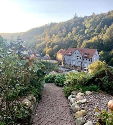 Ferienwohnung am Hang mit malerischer Aussicht