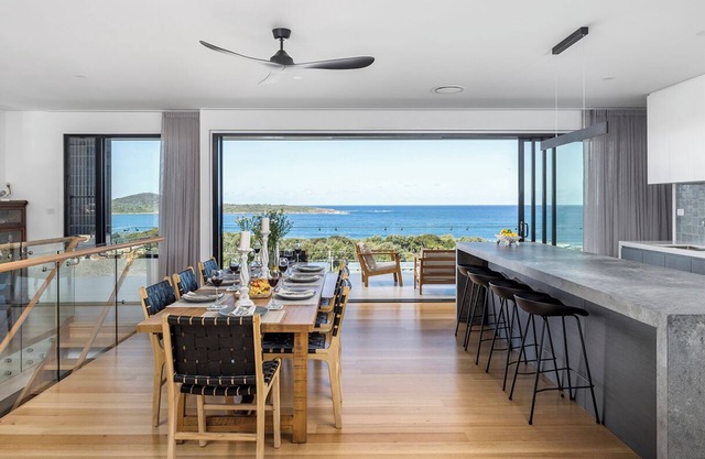 Fingal Bay Panorama - Panoramic Ocean Views, 300m to Beach with Pool Table