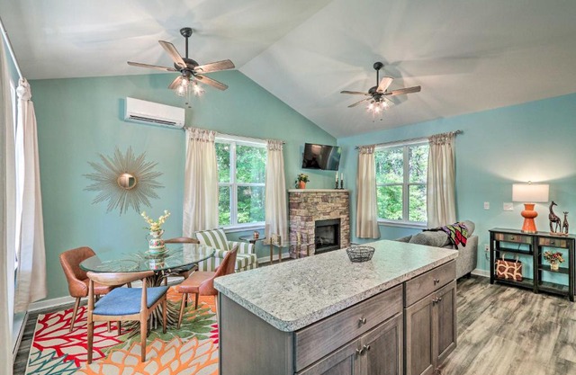 Fire Pit and Creek Access Poconos Cottage