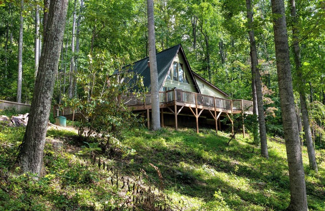 Firepit + Mountain Views | A-Frame in Fairview | Honeycomb Hideaway by AvantStay