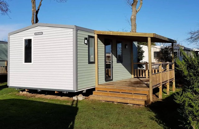 Flower Camping Domaine de Pendruc * - Mobilhome OCEAN Comfort 27m2 - 2 bedrooms/covered terrace + TV 4 persons