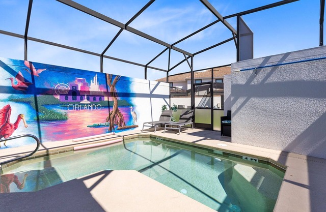 Free waterpark, private heated pool near Disney