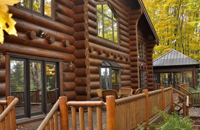 Fully furnished log home in one of northern Wisconsin's last wilderness areas