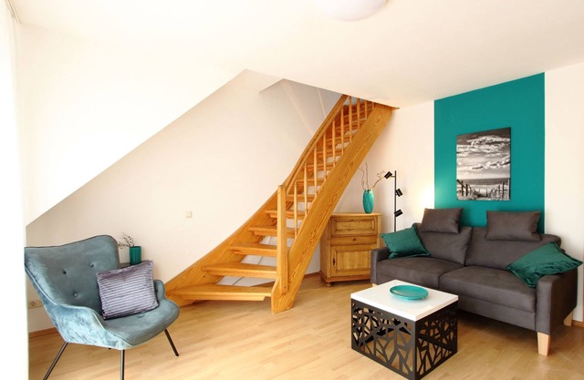 Geschmackvolle 3-raum-wohnung für 4 Personen, mit Balkon