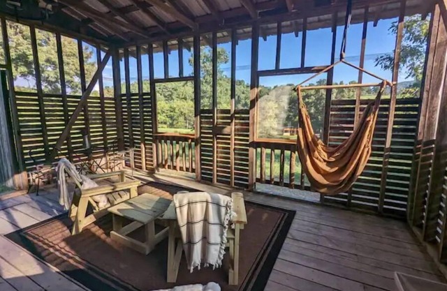 Glamping at Horse Hollow Farm Renovated Corn Crib