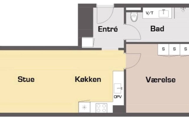 Great 1-bed w/balcony by Odense Harbour