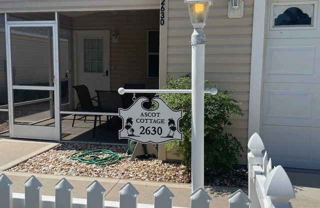 Great location. Sleeps five with a four seater golf cart. No carpeting.