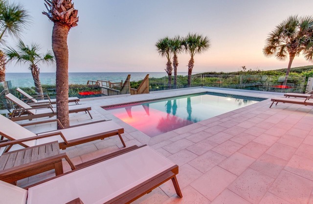 Gulf Front Home with Gorgeous Pool and Private Beach Access