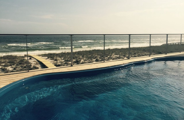 Gulf Front With In Deck Pool, Navarre Beach, Fl. Private Beach Walkover