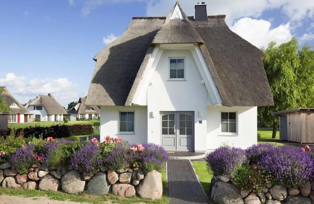 Haus an der Bodden-Lagune mit Sauna