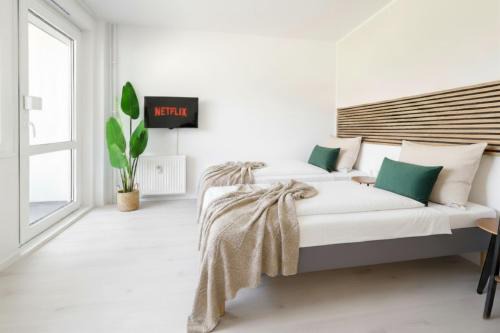 Havn Suites - Modernes 2-Raum Apartment für 4 Personen mit Balkon