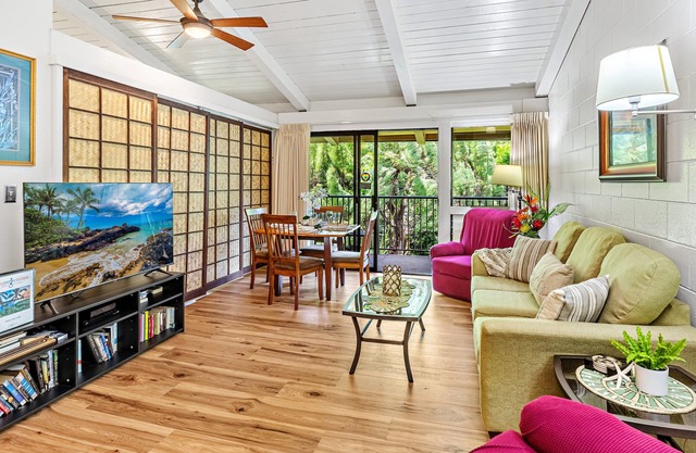 Hawaiian-Style 1bd with peaceful garden views