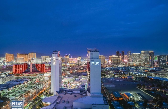High Floor Studio Strip View w/Open Balcony at Palms Place